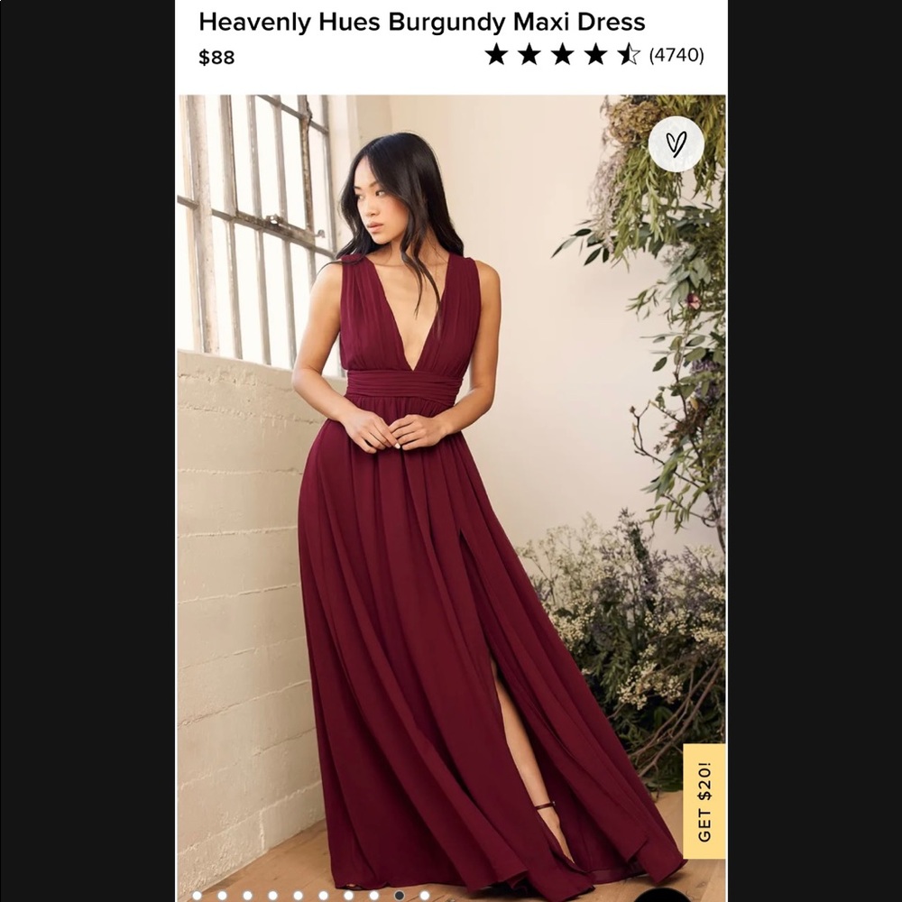 BNWT Lulus Heavenly Hues maxi dress size M